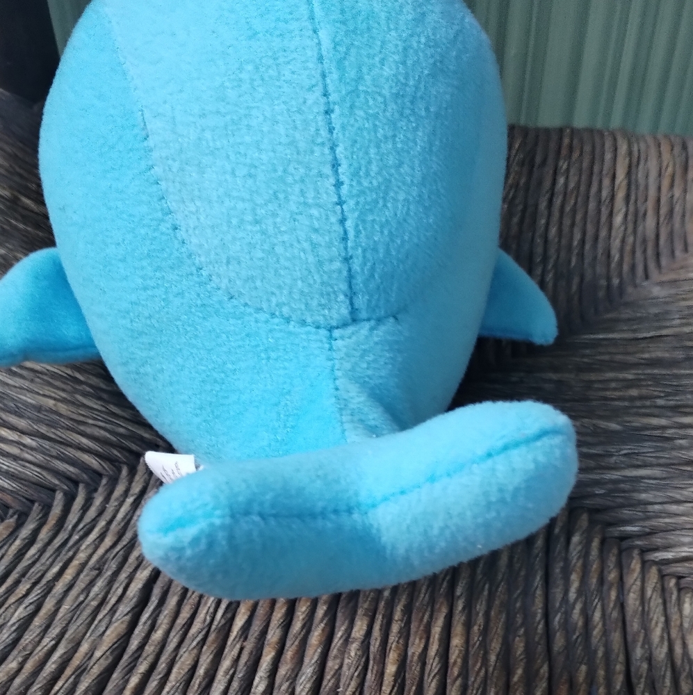 ✓Peek A Boo Toys BUBBLES the Narwhal light Blue white Horn Plush stuffed animal - Picture 8 of 10